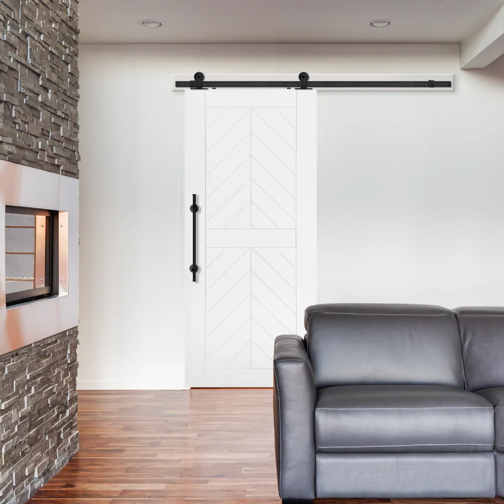 BarnCraft Chevron Two Panel MDF Barn Door