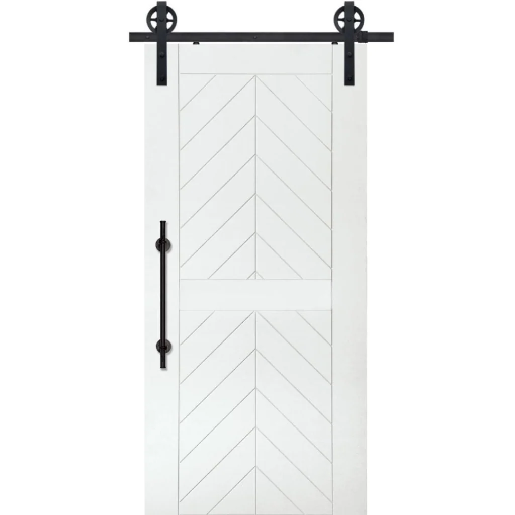 BarnCraft Chevron Two Panel MDF Barn Door - Image 2