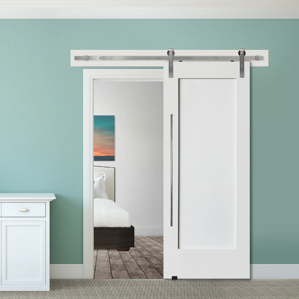 BarnCraft Craftsman One Panel MDF Barn Door