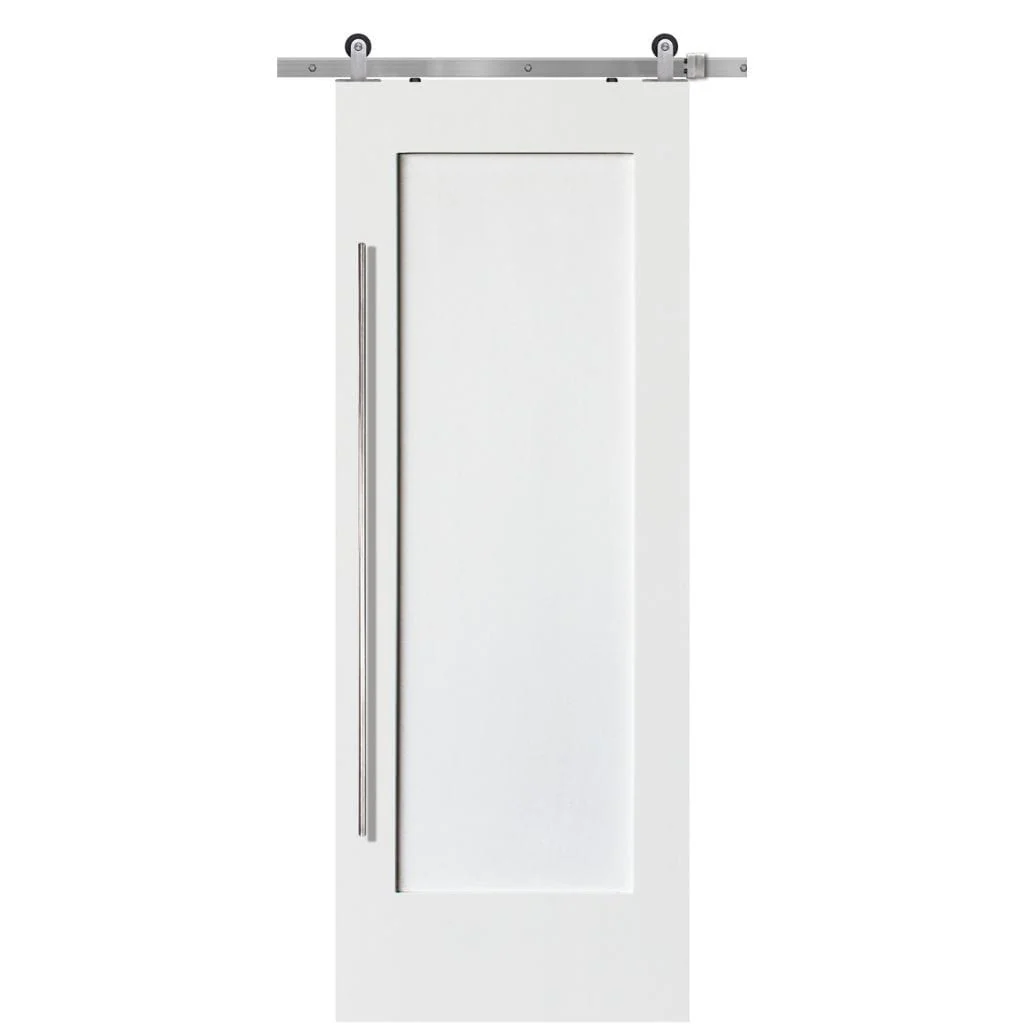 BarnCraft Craftsman One Panel MDF Barn Door - Image 2