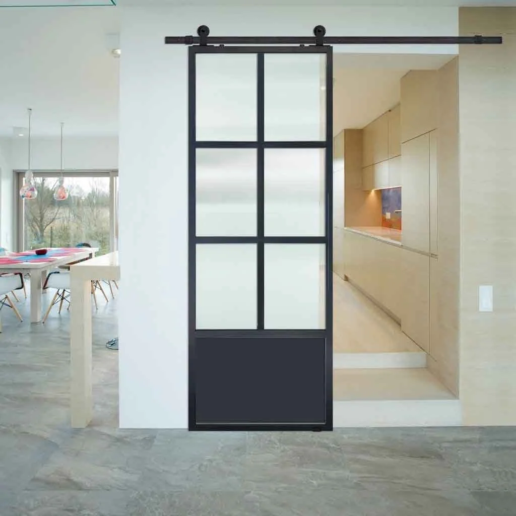 BarnCraft French Metal Barn Door - 6 Lites - Image 5