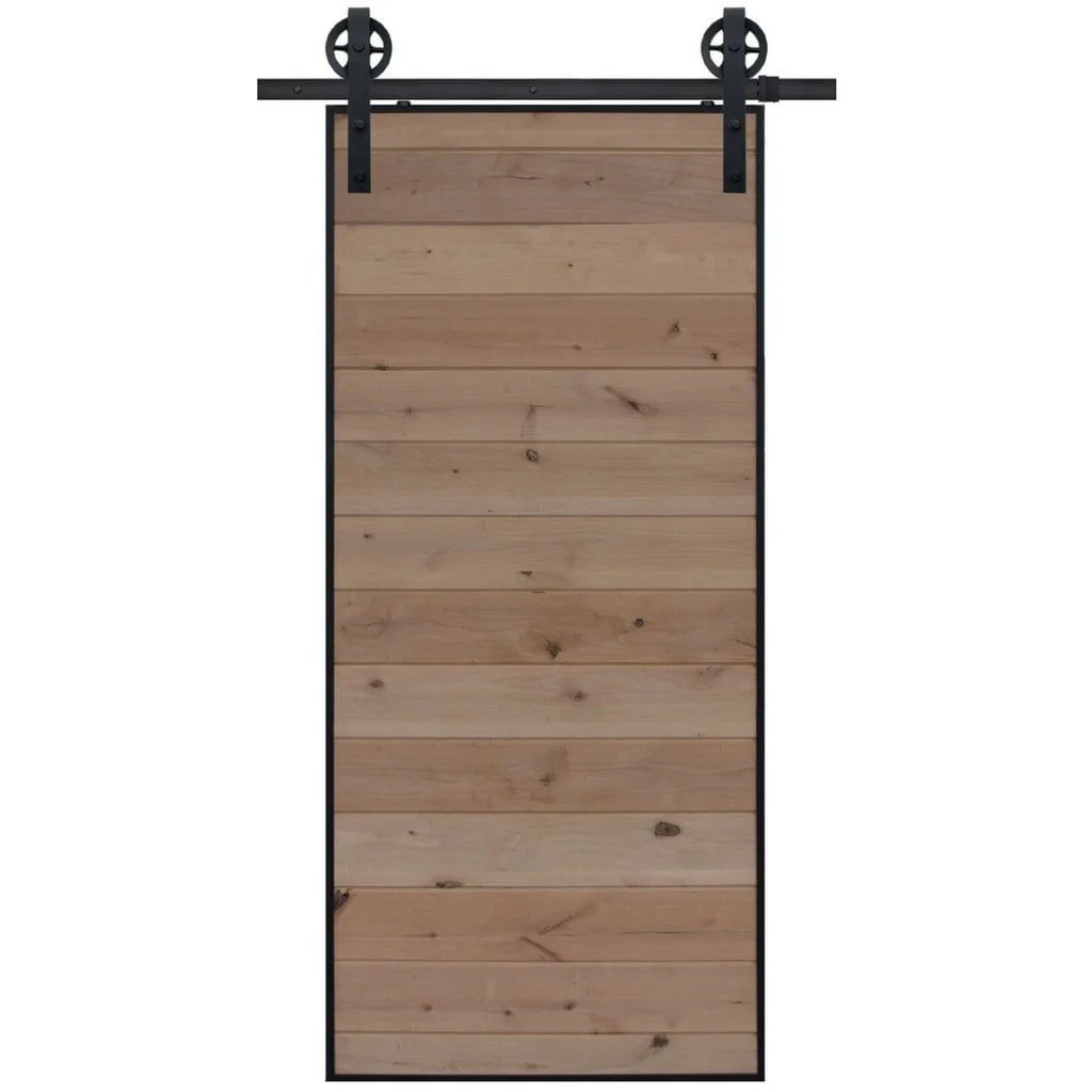 BarnCraft Horizontal Iron Plank Barn Door - Image 4
