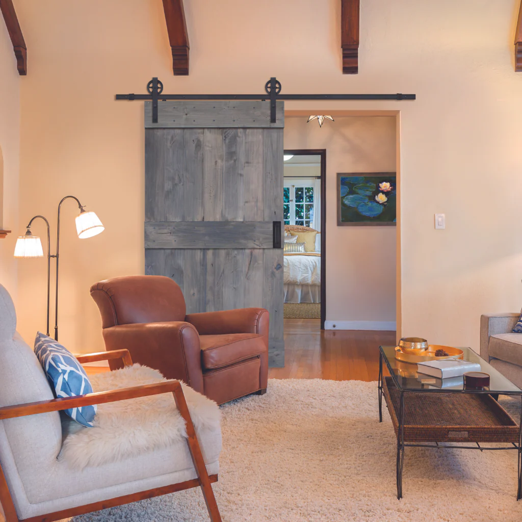 BarnCraft Midrail Plank Barn Door - Image 7