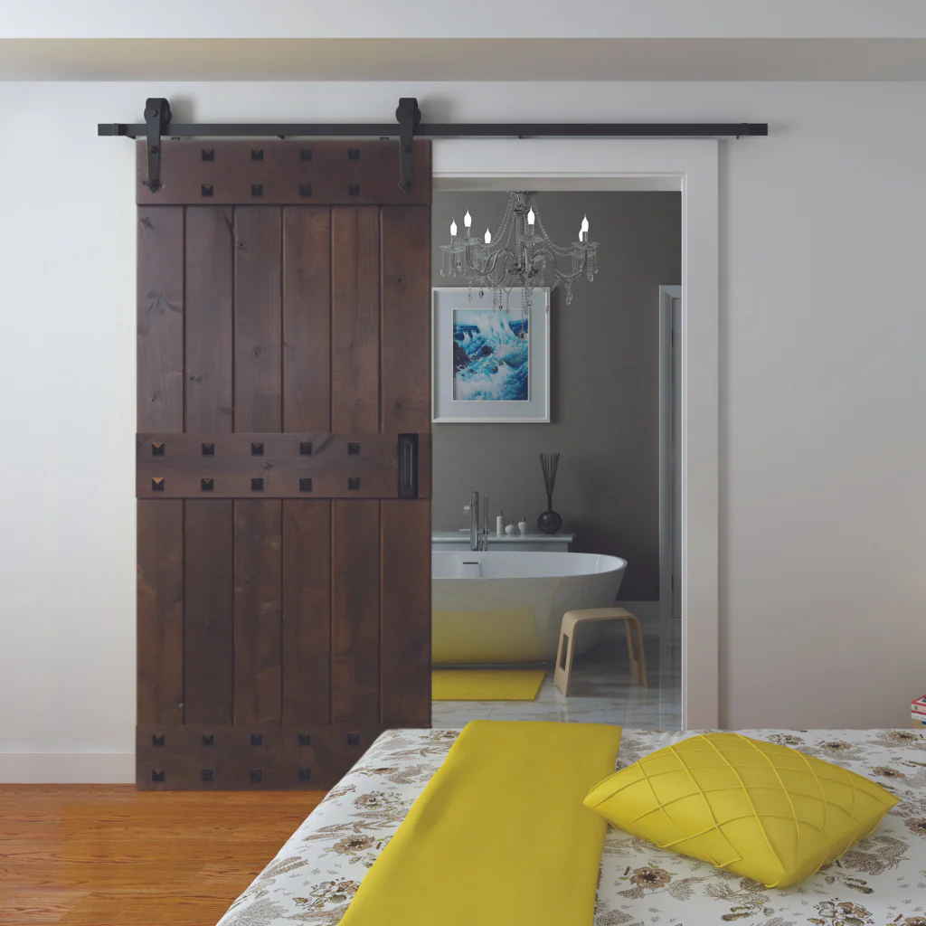 BarnCraft Midrail Plank Barn Door - Image 8