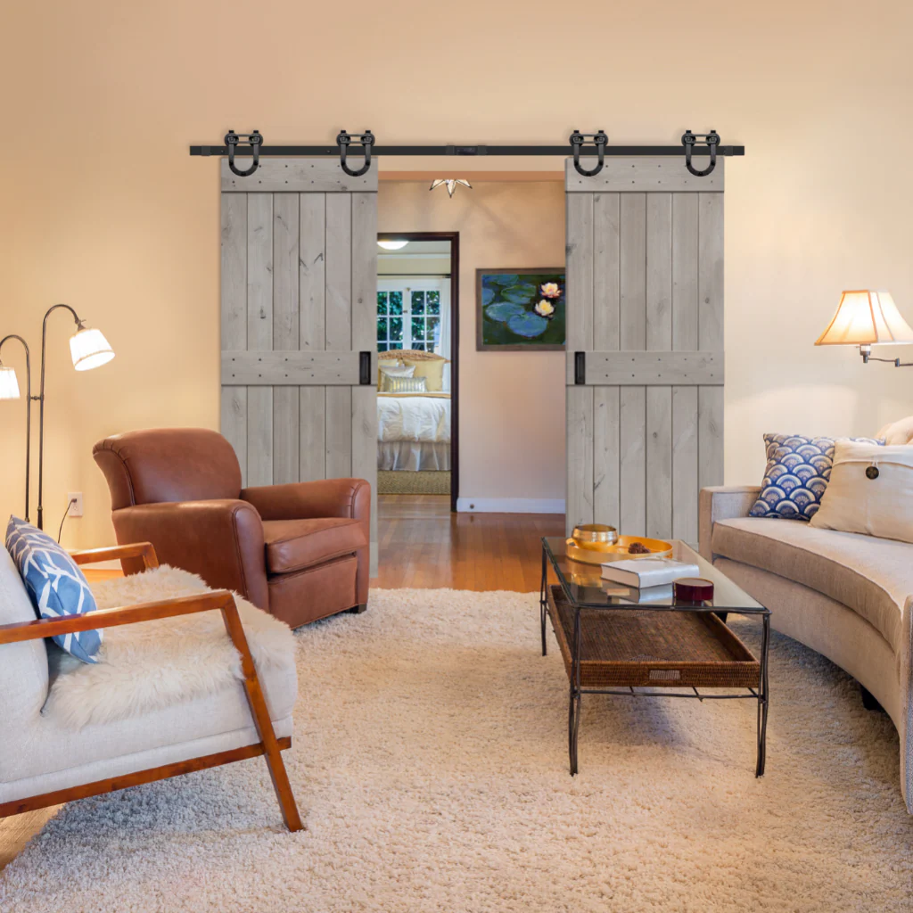 BarnCraft Midrail Plank Barn Door - Image 9