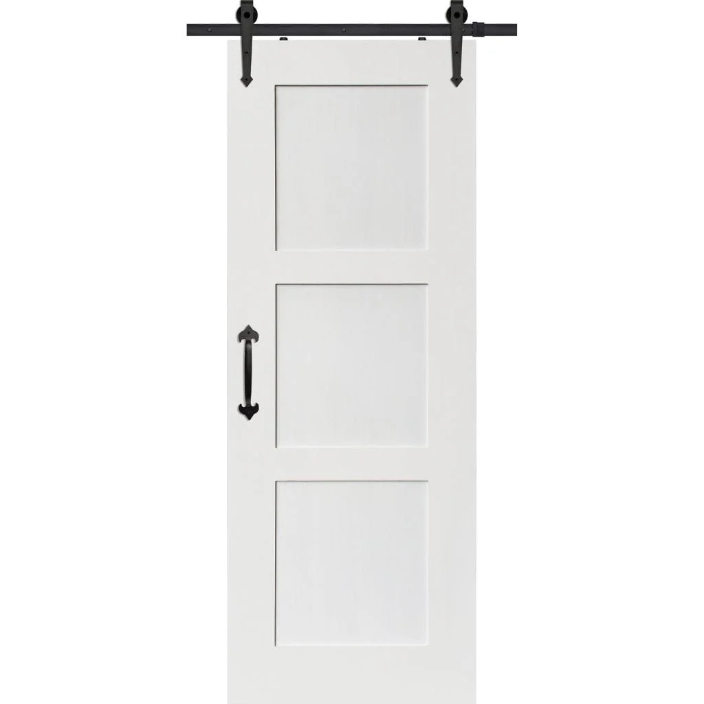 BarnCraft Shaker Three Panel MDF Barn Door - Image 3
