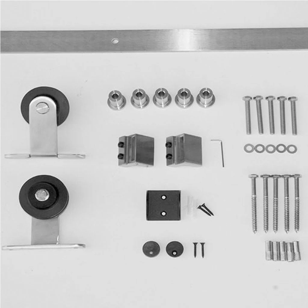 BarnCraft Stainless Steel Gage Barn Door Hardware Kit - Image 3