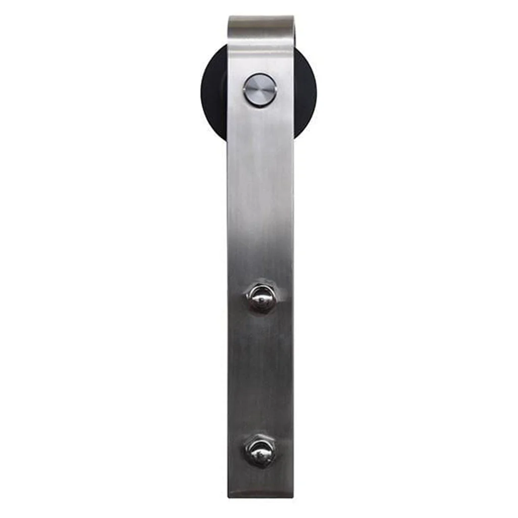 BarnCraft Stainless Steel Slade Barn Door Hardware Kit - Image 3