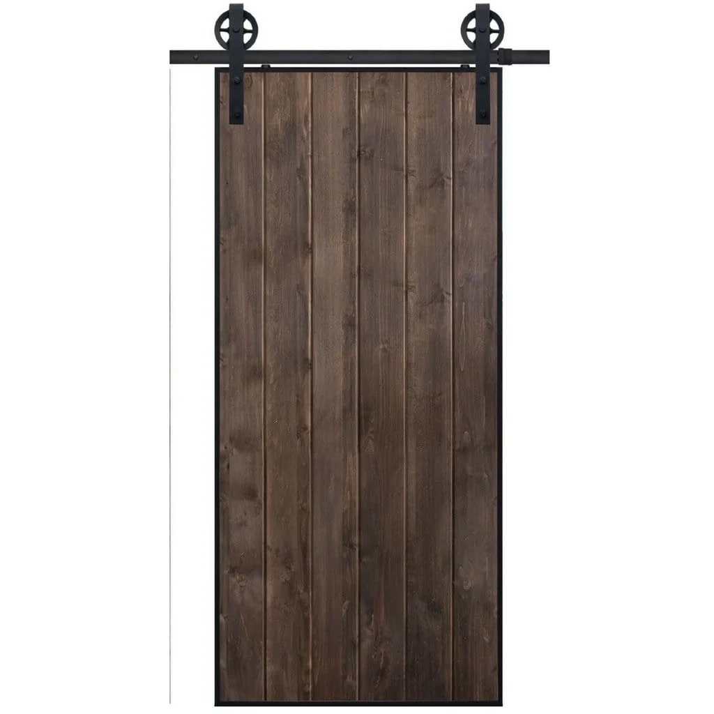 BarnCraft Vertical Iron Plank Barn Door - Image 3