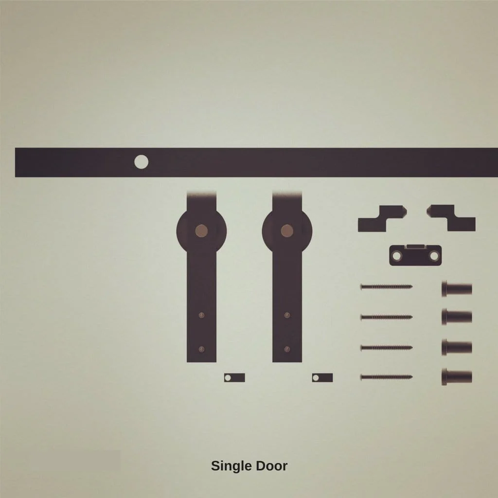 Classic Strap Mini Barn Door Hardware Kit - Image 3