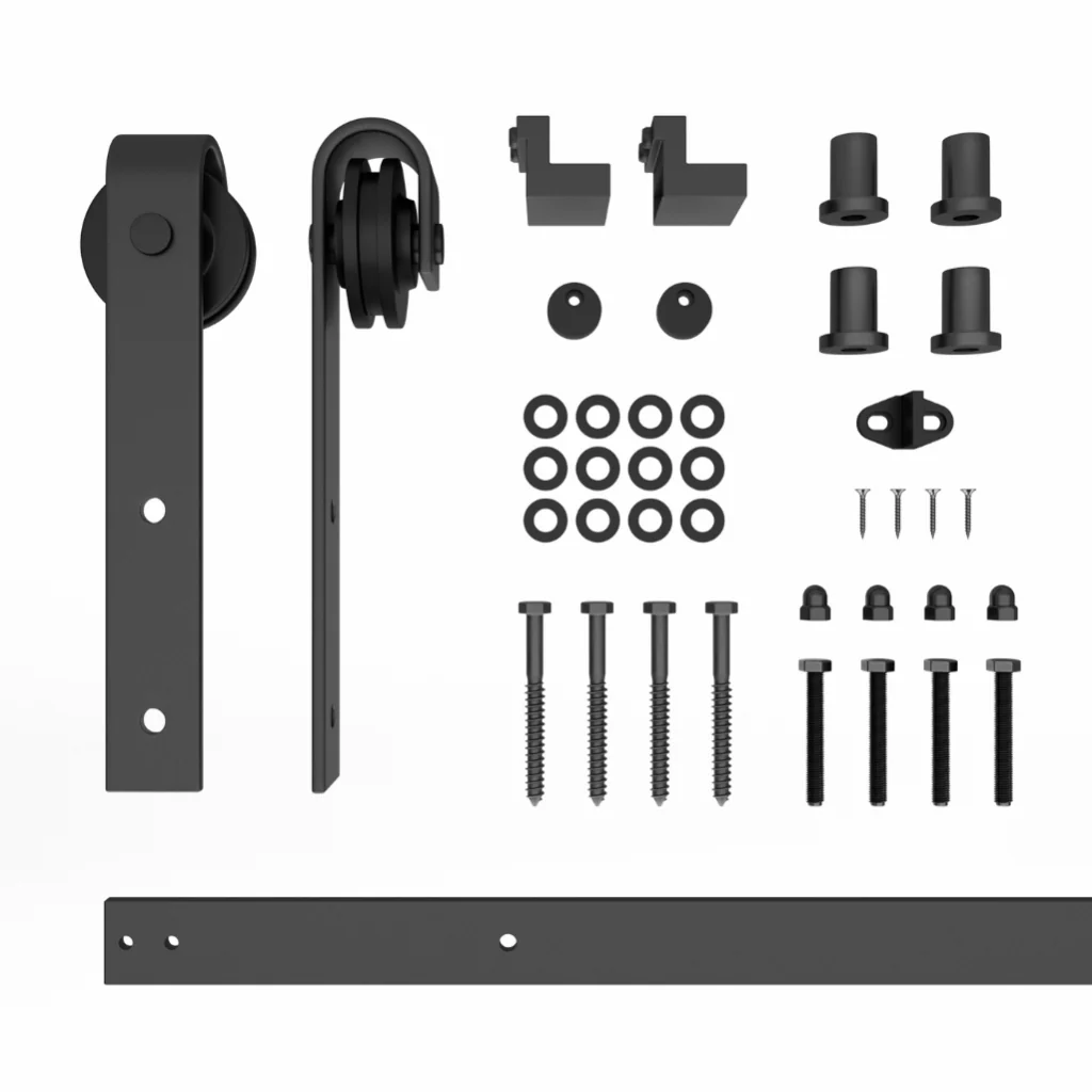 Classic Strap Single/Double Barn Door Hardware Kit - Image 4