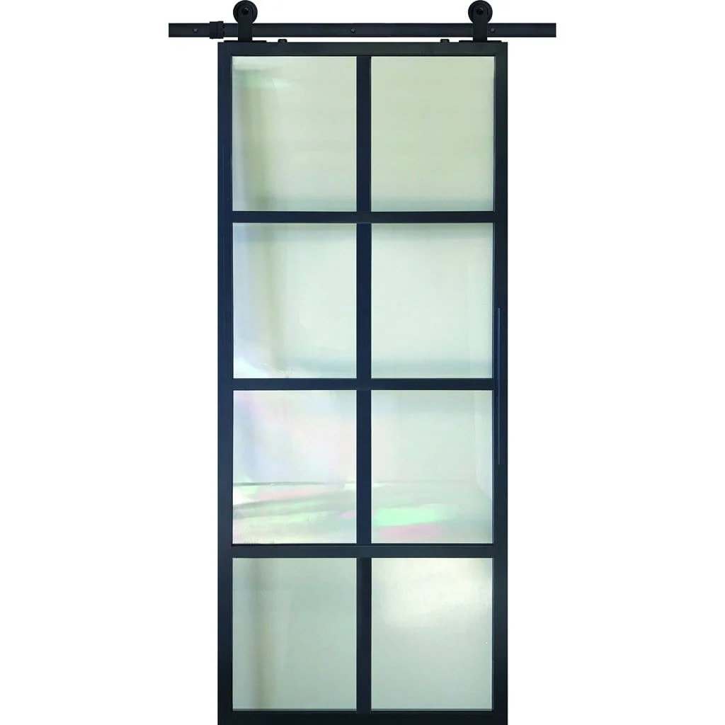 BarnCraft French Metal Barn Door - 8 Lites - Image 5