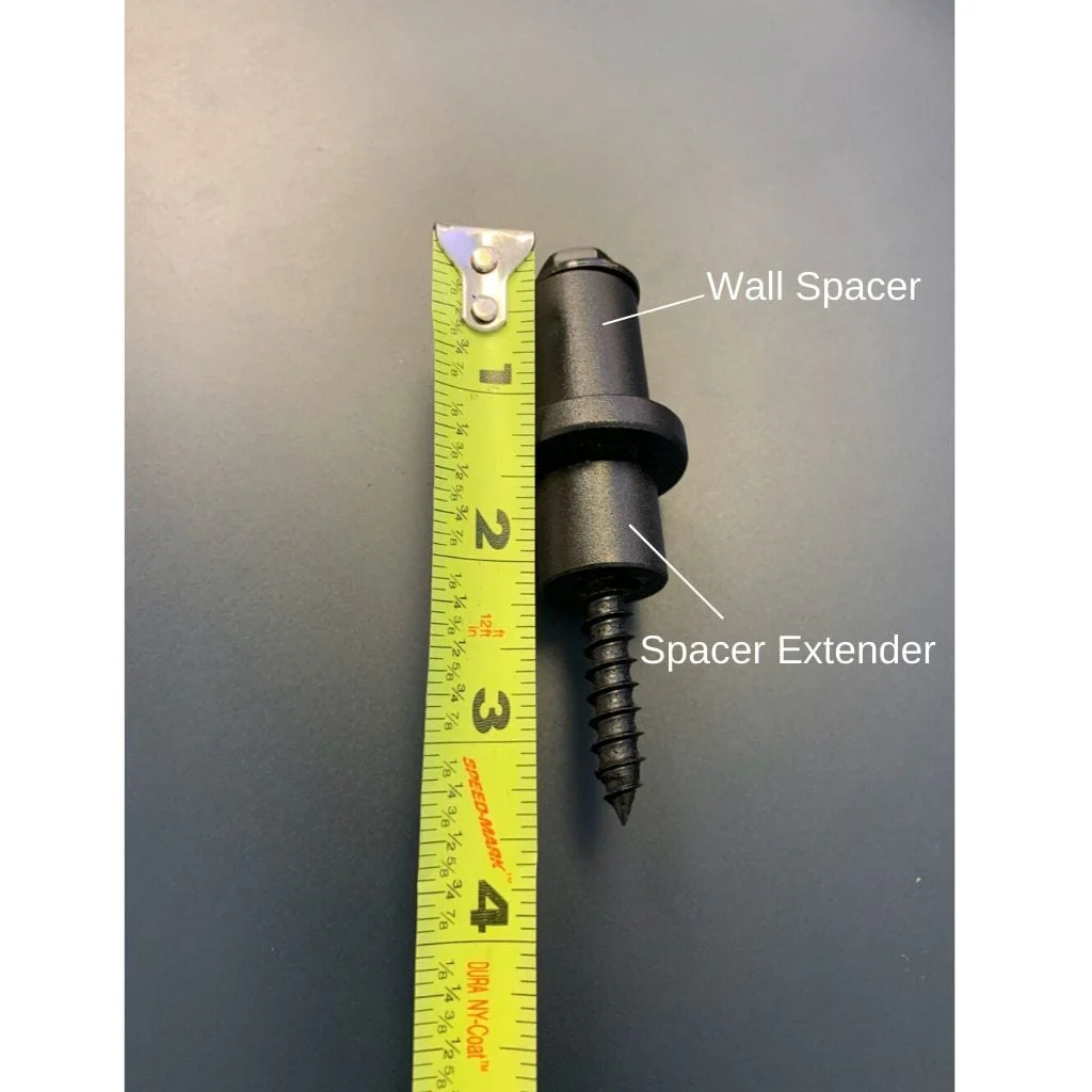 Country Style/Horseshoe: Spacer Extenders and/or Hex Bolts - Single/Double Barn Door Hardware Kits - Image 2