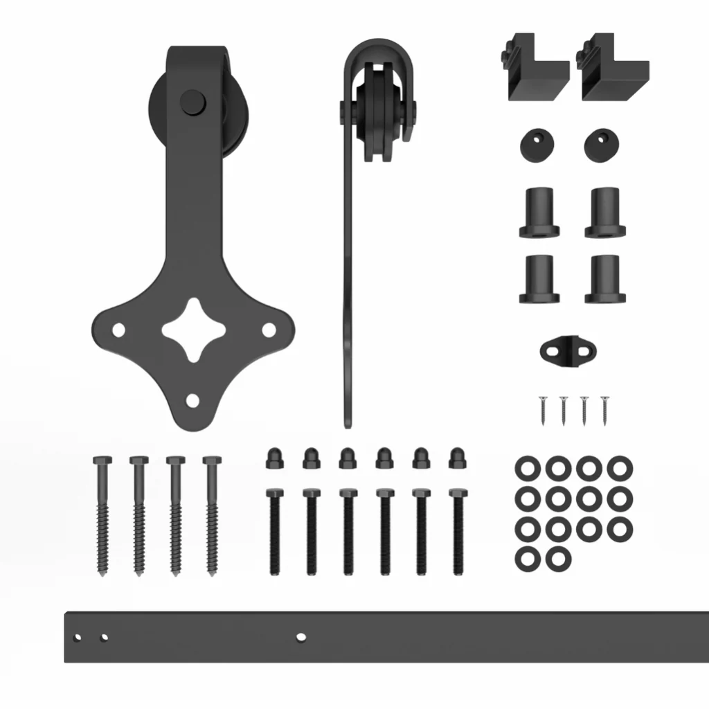 Country Style Single/Double Barn Door Hardware Kit - Image 4
