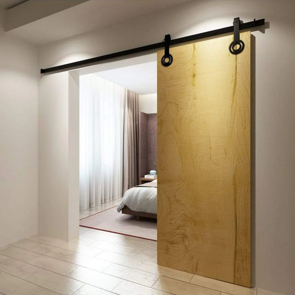 Gear Wheel Single/Double Barn Door Hardware Kit - Image 4