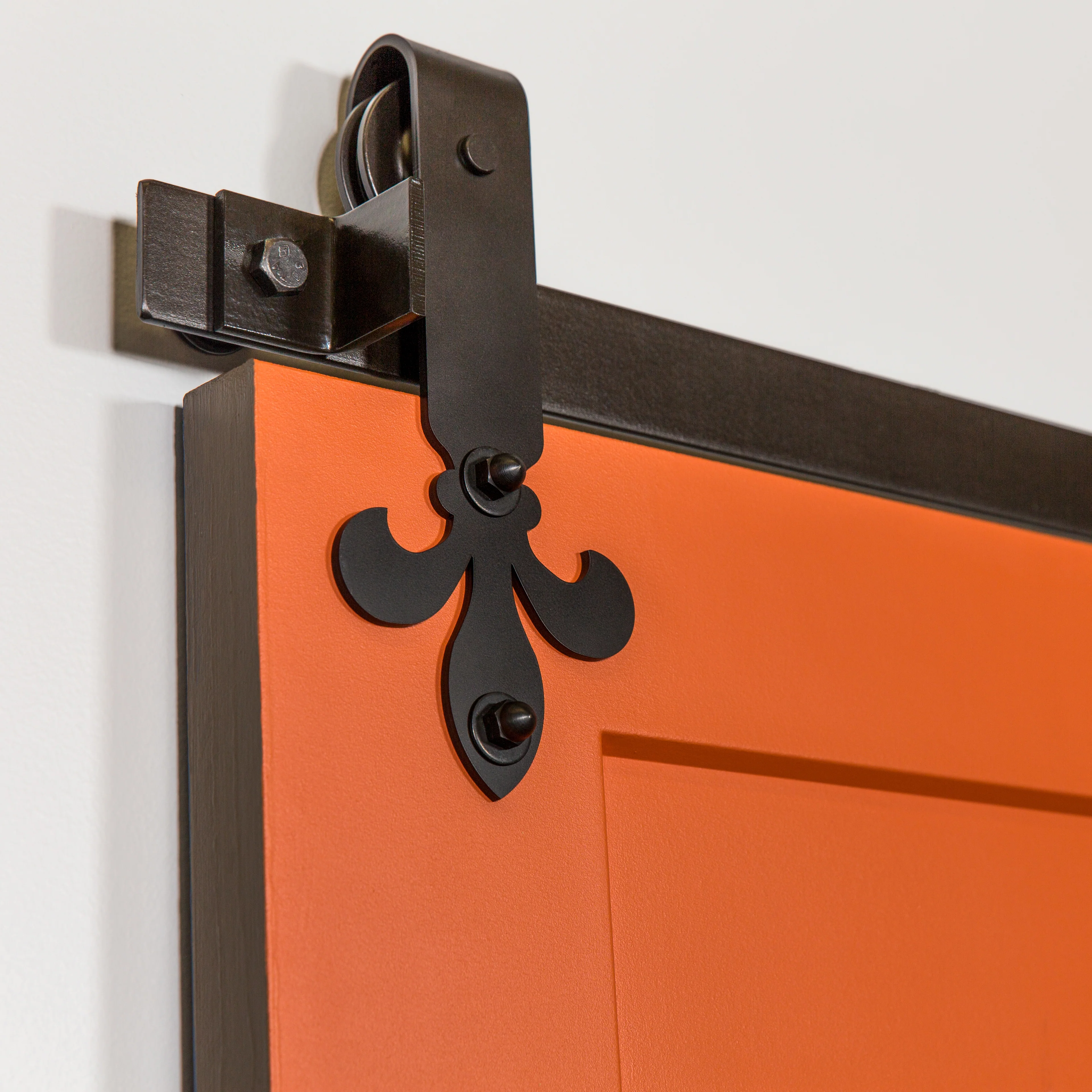 Leatherneck Fleur-de-Lis Barn Door Hardware Kit - Image 4