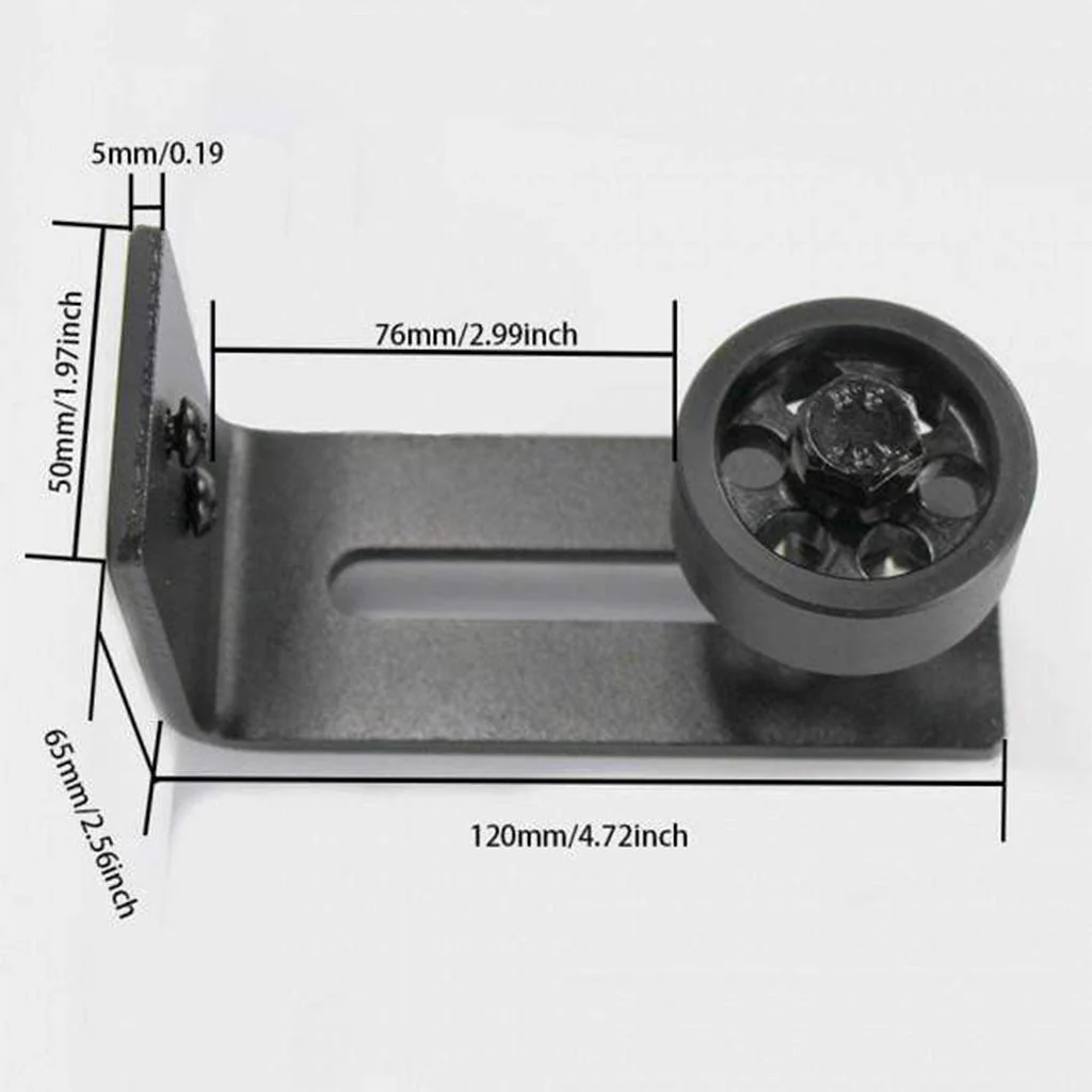 Wall Mounted Adjustable Wheel Door Guide - Image 6