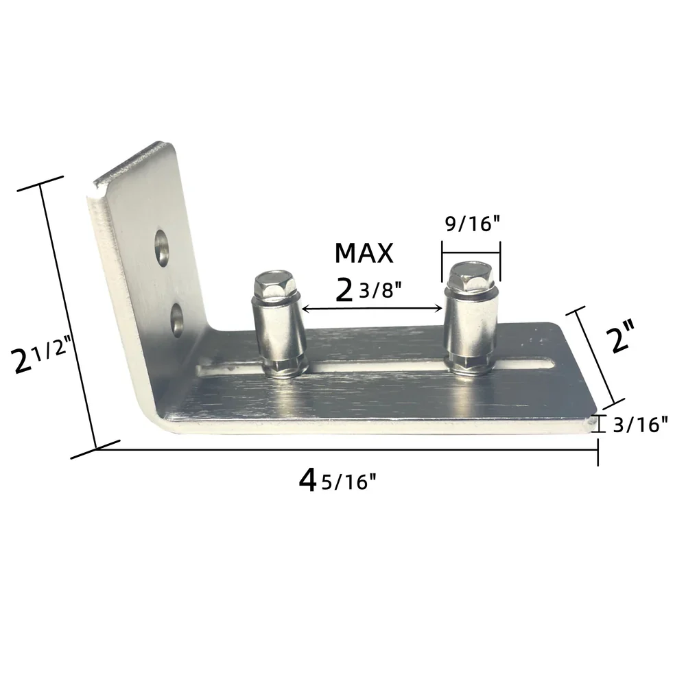 Wall Mounted Adjustable Wheel Door Guide - Image 7