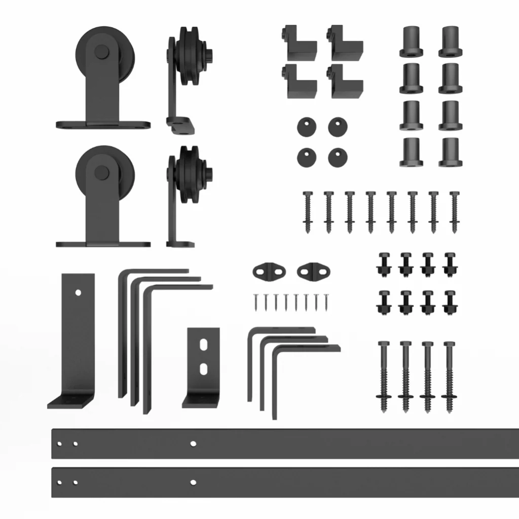 Top Mount Bypass Barn Door Hardware Kit - Image 5