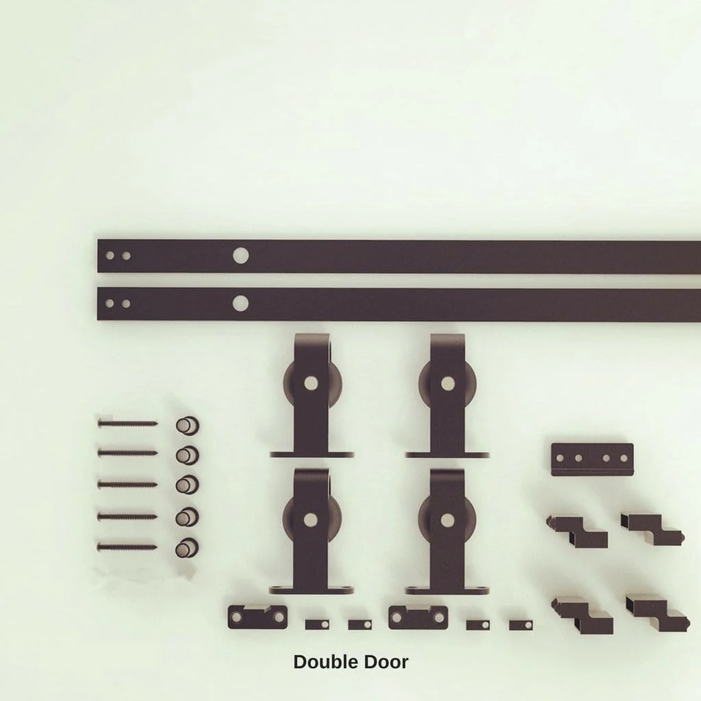 Top Mount Mini Barn Door Hardware Kit - Image 4