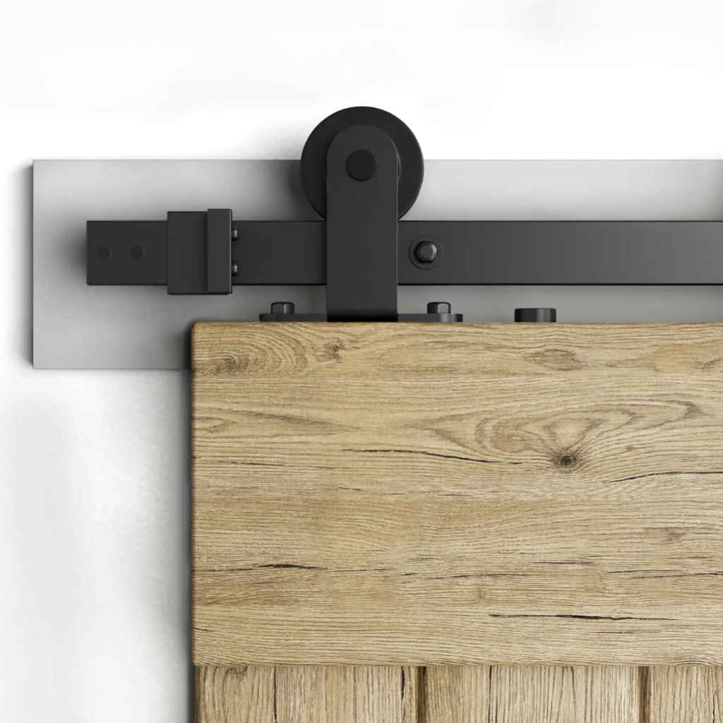 Top Mount Single/Double Barn Door Hardware Kit - Image 3